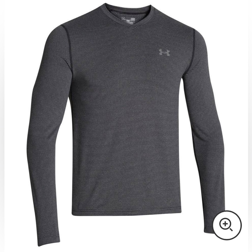 Under Armour Men's Cold Gear Infrared Long Sleeve Top - Black, LARGE